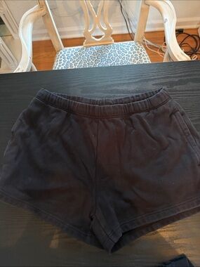 SKIMS Black Athletic Lounge Shorts